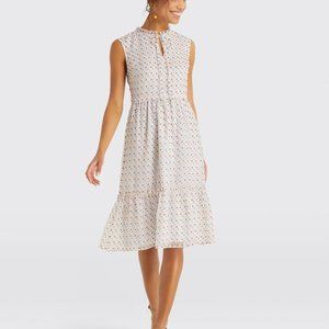 Draper James Swiss Dot Tiered Dress Size 14